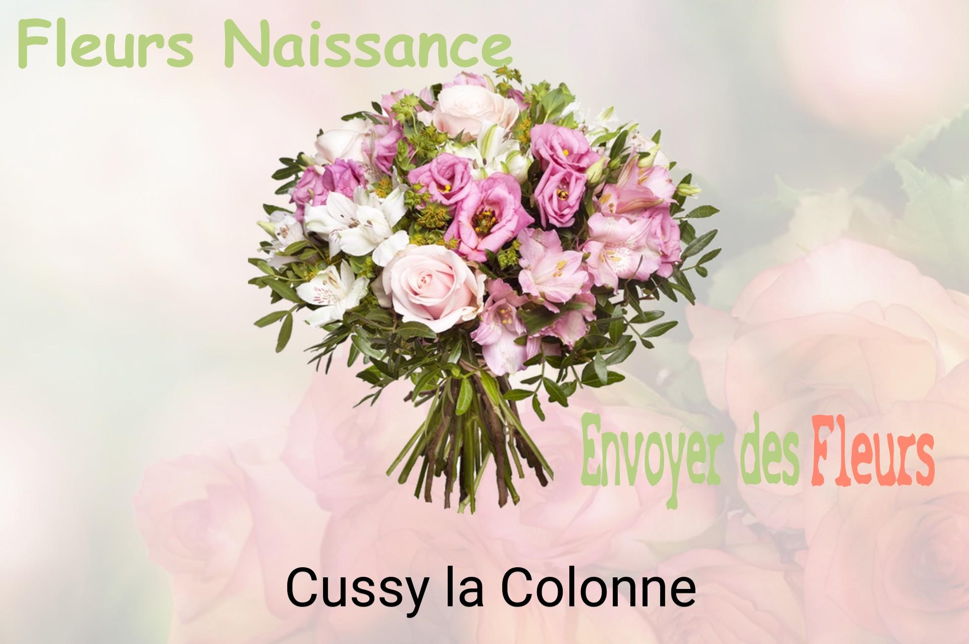 Bouquet de fleurs de naissance livré à Cussy-la-Colonne